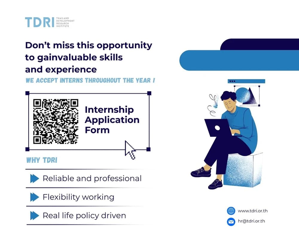 TDRI internship application flyer