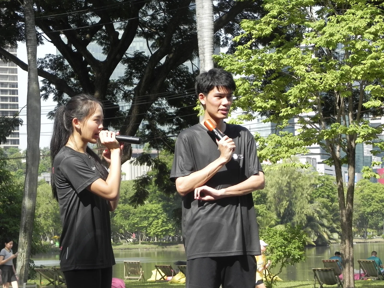 Remarks shared with the community in the park